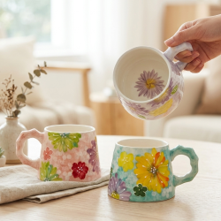 Floral Porcelain Mug 380 ml